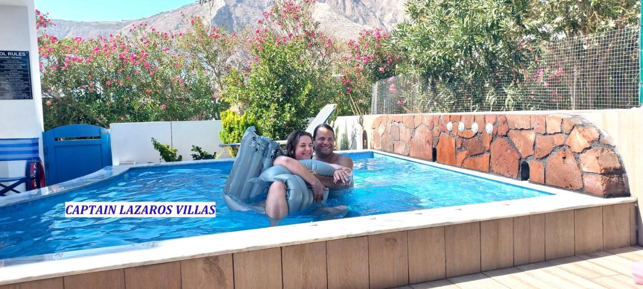 Captain Lazaros Villa: Black Beach Resort with Pool and Sea View Perissa  Exterior photo